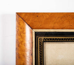 Pair of 19th Century British Eglomise Portraits of 2 Royal Navy Ships : HMS Foudroyant & HMS Royal Albert