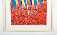 "Madrid" Original Print by Japanese Artist Risaburo Kimura