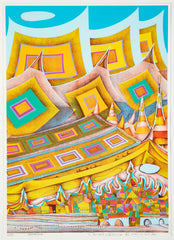 "Bangkok" Original Print by Japanese Artist Risaburo Kimura