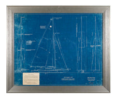 1929 Original Blueprint for International Star Class Racing One Design Sail Boat