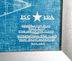 1929 Original Blueprint for International Star Class Racing One Design Sail Boat