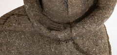 Green River Stone Sculpture of a Seated Buddha from Bali