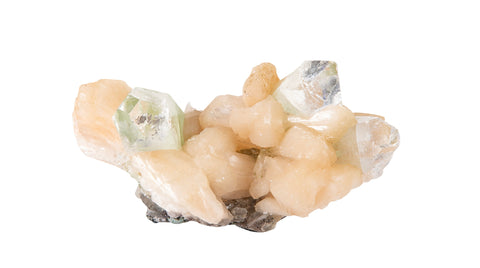 Apophyllite Green with Stilbite Crystal