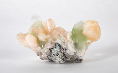 Apophyllite Green with Stilbite Crystal