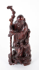 Chinese Wood Carving of Prosperity and Long Life