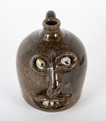 North Carolina Pottery Jug in the Form of a Face