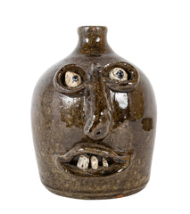 North Carolina Pottery Jug in the Form of a Face