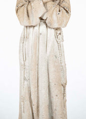 Age Worn Cement Statue of Saint Francis of Assisi