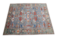 Herati or Serapi Style Afghan Rug likely from Northwest Afghanistan Weaving Tradition