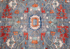 Herati or Serapi Style Afghan Rug likely from Northwest Afghanistan Weaving Tradition