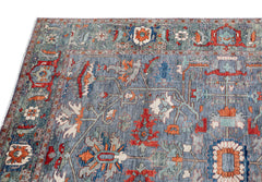 Herati or Serapi Style Afghan Rug likely from Northwest Afghanistan Weaving Tradition