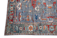 Herati or Serapi Style Afghan Rug likely from Northwest Afghanistan Weaving Tradition