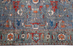 Herati or Serapi Style Afghan Rug likely from Northwest Afghanistan Weaving Tradition