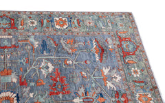 Herati or Serapi Style Afghan Rug likely from Northwest Afghanistan Weaving Tradition