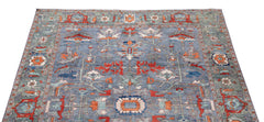 Herati or Serapi Style Afghan Rug likely from Northwest Afghanistan Weaving Tradition
