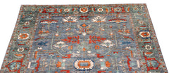 Herati or Serapi Style Afghan Rug likely from Northwest Afghanistan Weaving Tradition