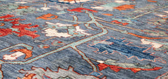 Herati or Serapi Style Afghan Rug likely from Northwest Afghanistan Weaving Tradition