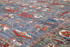 Herati or Serapi Style Afghan Rug likely from Northwest Afghanistan Weaving Tradition