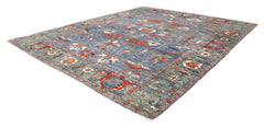 Herati or Serapi Style Afghan Rug likely from Northwest Afghanistan Weaving Tradition