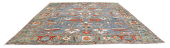 Herati or Serapi Style Afghan Rug likely from Northwest Afghanistan Weaving Tradition