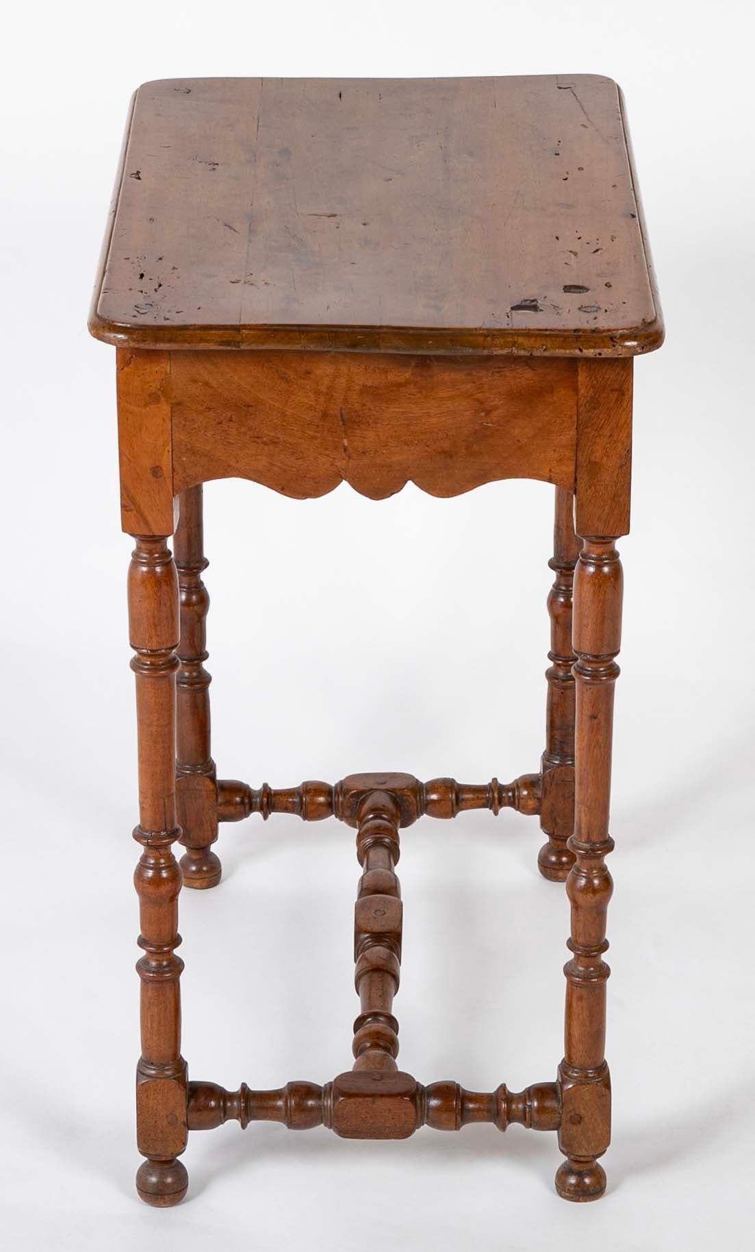 Louis XIII Period Walnut Side Table
