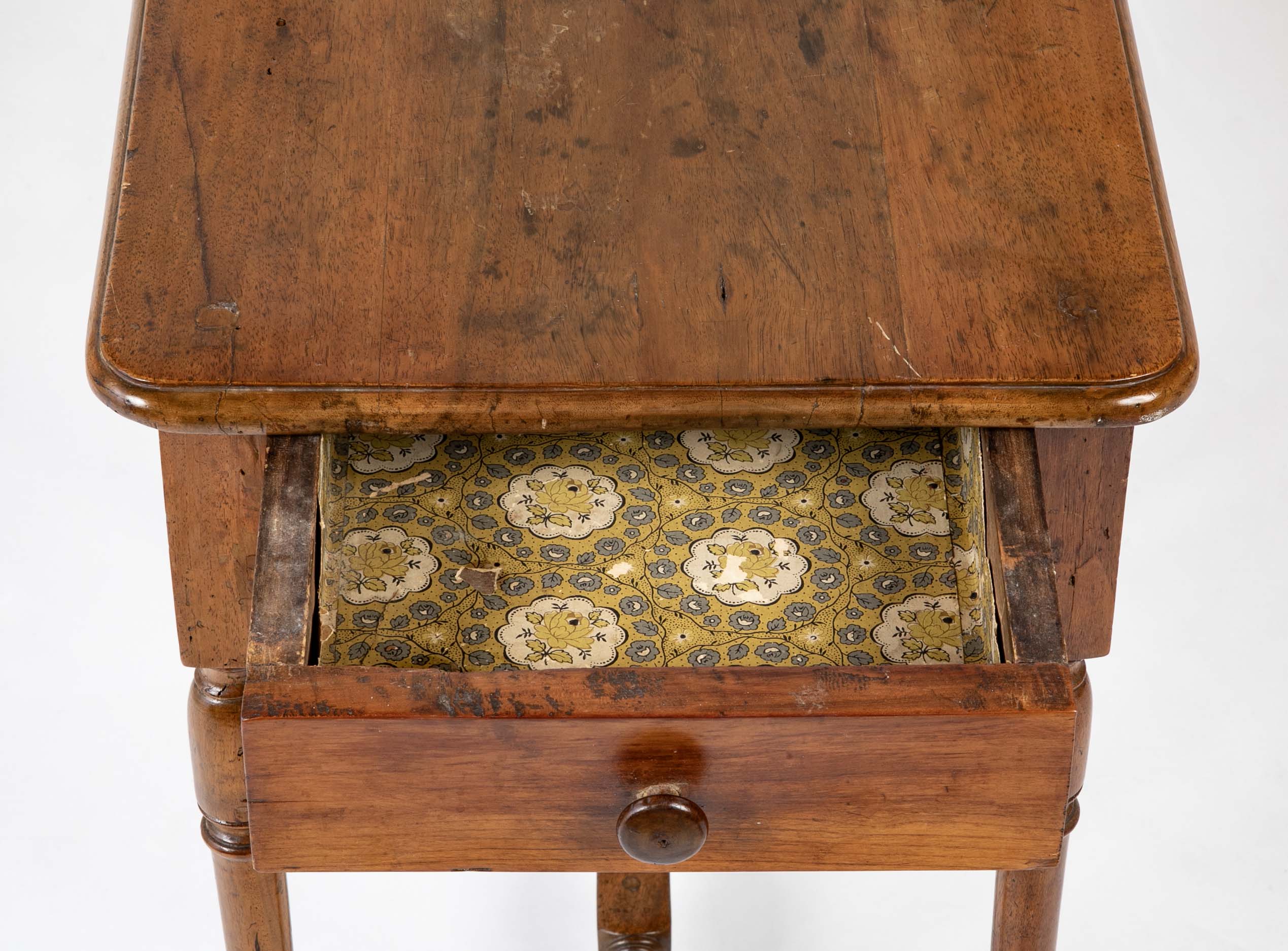 Louis XIII Period Walnut Side Table