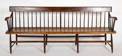 American Windsor Faux Bamboo Spindled 8 Leg Settee