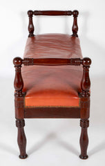 Louis XVI French Banquette with Acanthus Carved Rails