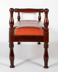 Louis XVI French Banquette with Acanthus Carved Rails