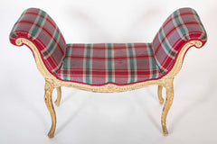 George III (French Hepplewhite) Painted Window Bench
