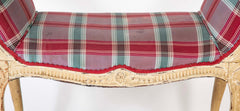 George III (French Hepplewhite) Painted Window Bench