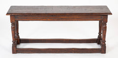 Jacobean Oak "Joint Stool" Bench with Pegged Construction