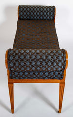 Hollywood Regency Satinwood Bench