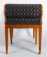 Hollywood Regency Satinwood Bench
