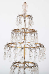 A Rare Pair of Swedish Rock Crystal & Crystal Candelabra