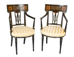 Fine Pair of English Regency Armchairs