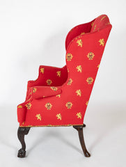 Stately George II Wing Chair with Ball & Claw Knees