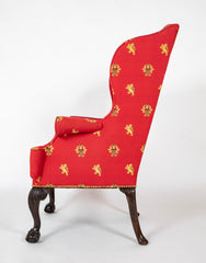 Stately George II Wing Chair with Ball & Claw Knees