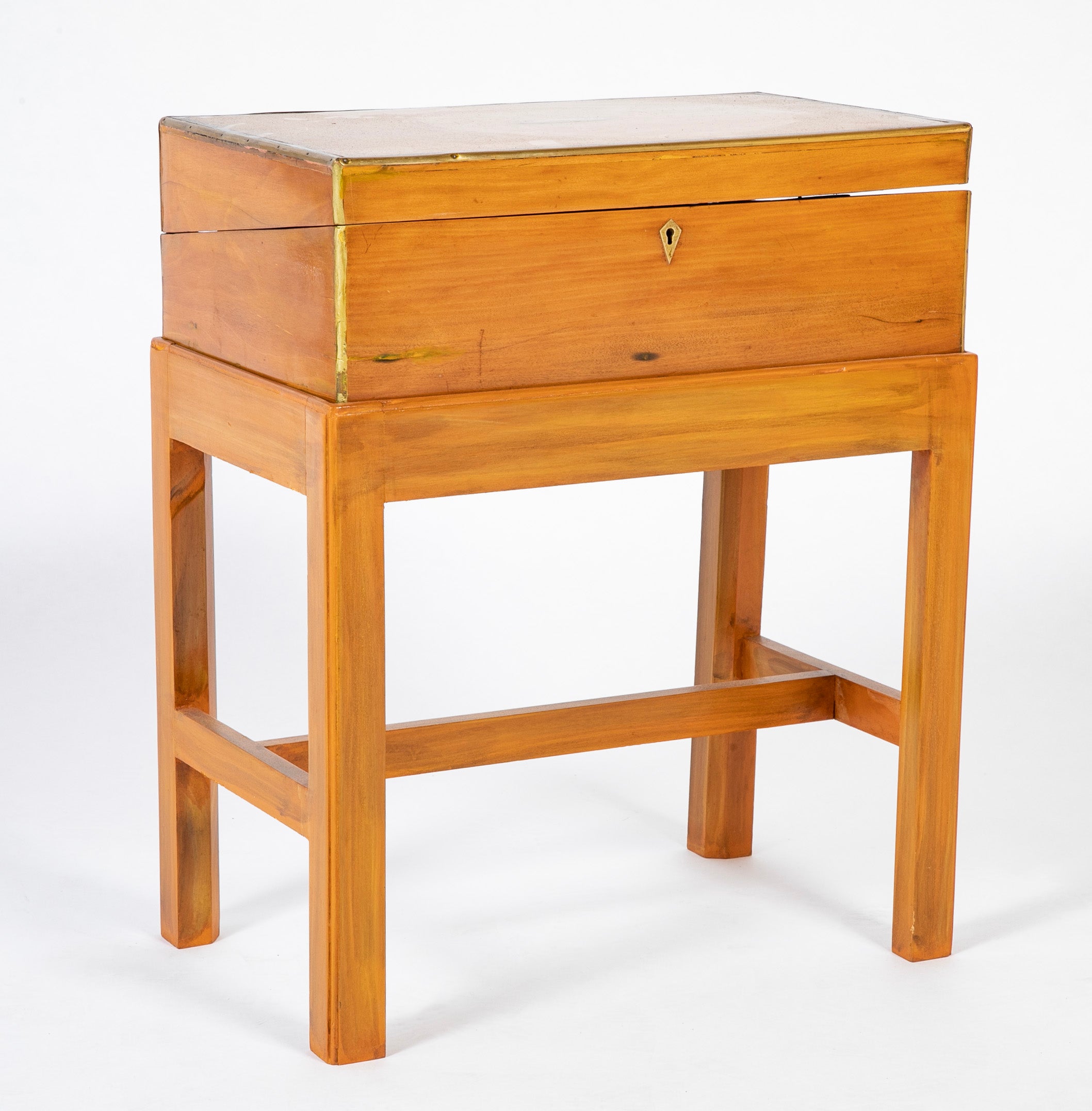 Rare Satinwood Lap Desk on Matching Stand