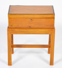 Rare Satinwood Lap Desk on Matching Stand