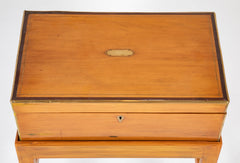 Rare Satinwood Lap Desk on Matching Stand