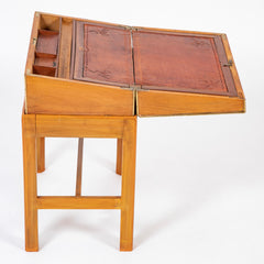 Rare Satinwood Lap Desk on Matching Stand