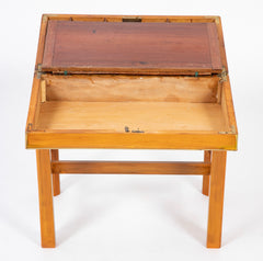 Rare Satinwood Lap Desk on Matching Stand