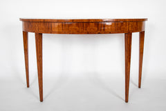 Pair of Mid 19th Century Profusely Inlaid Satinwood Console Tables