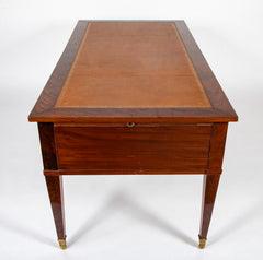 A French Directoire Leather Top Classical Desk
