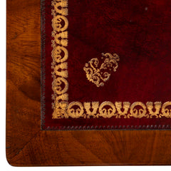 Chippendale Tooled Leather Top Partners Desk