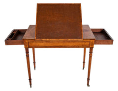 George III Satinwood Ratchet Top Desk