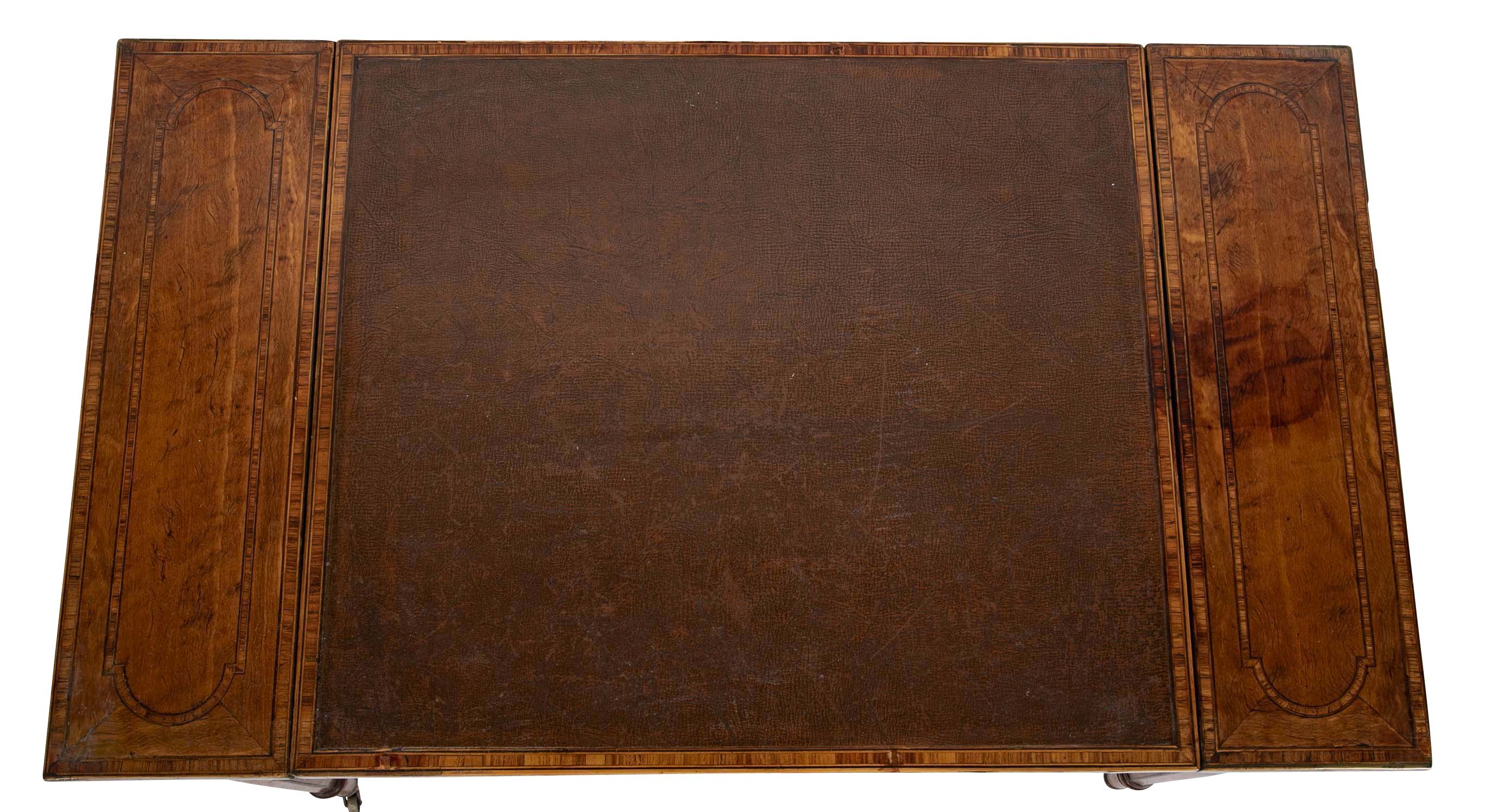 George III Satinwood Ratchet Top Desk