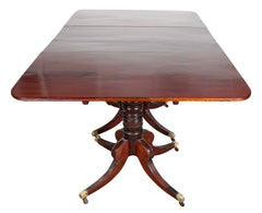 Regency Triple Pedestal Mahogany Tilting Dining Table