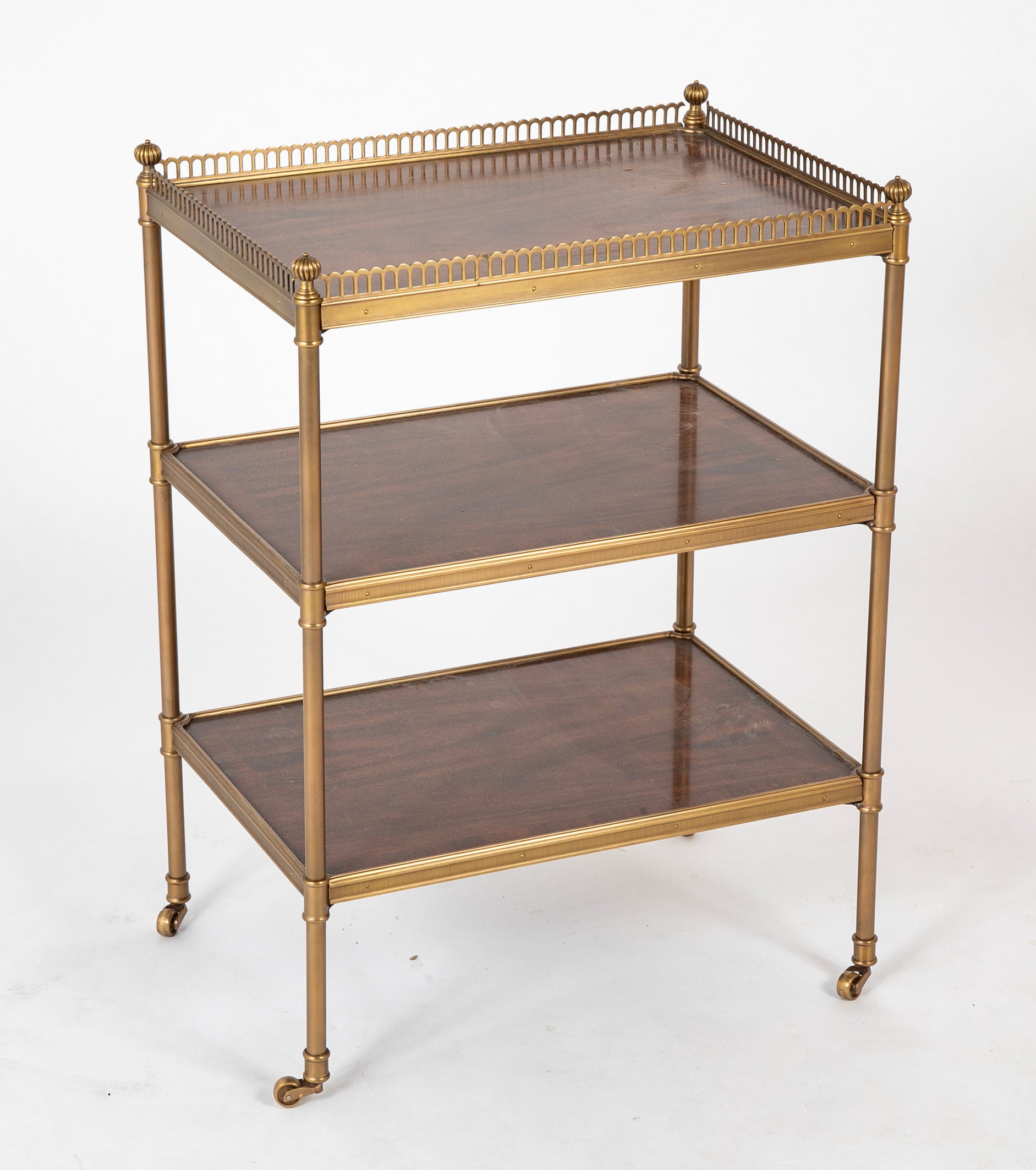Brass Gallery & Post Three Tier Etagere – Avery & Dash Collections